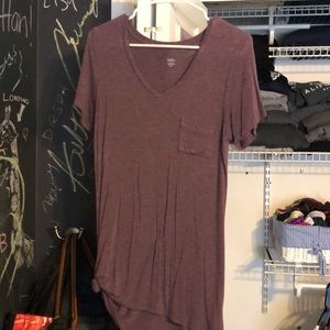 Maroon/ dark purple oversized tshirt